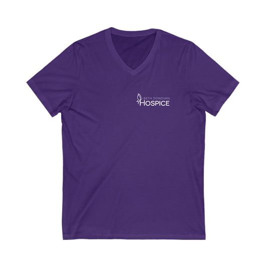 Beth Donovan Hospice V-Neck Unisex Jersey Short Sleeve Tee